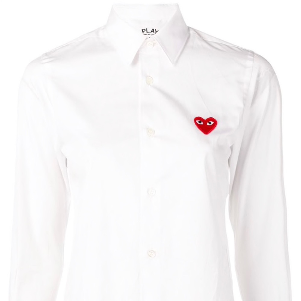 Comme des Garcons PLAY button down / NWT